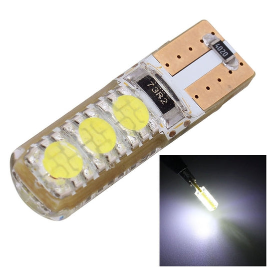 10 PCS T10 3W 300LM Silicone 6 LED SMD 5050 Car Clearance Lights Lamp, DC 12V - In Car by buy2fix | Online Shopping UK | buy2fix