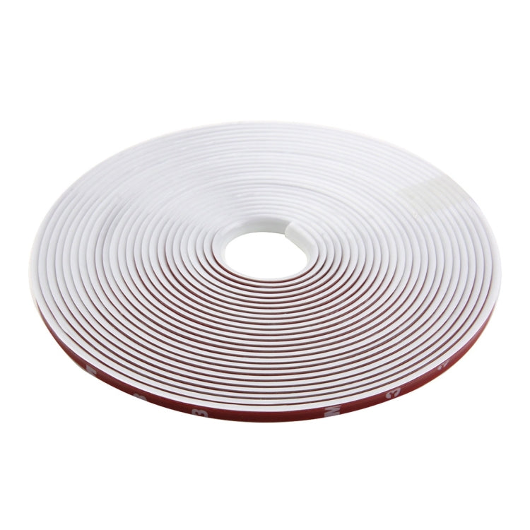 Universal Decorative Scratchproof Stickup 8M Flexible Car Wheel Hub TRIM Mouldings Decoration Strip(White) - Decorative Strip by buy2fix | Online Shopping UK | buy2fix