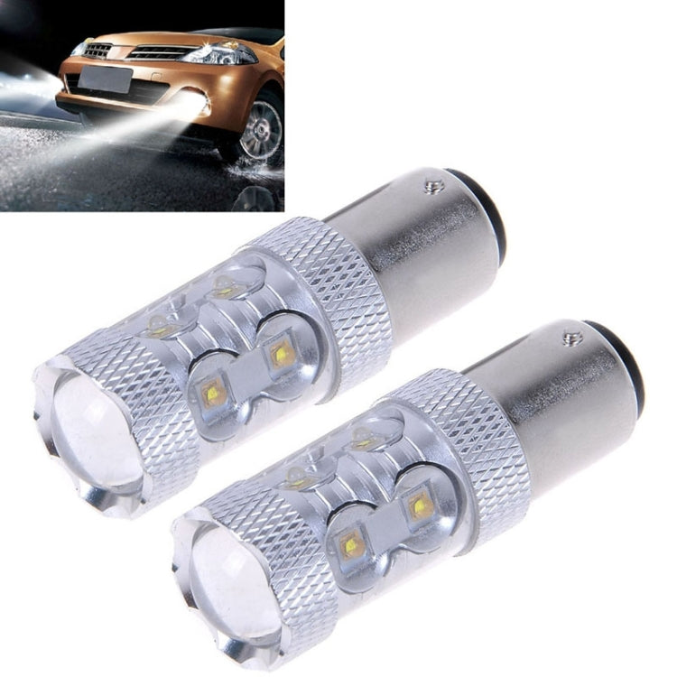 2PCS 1156/BA15S 650 Lumen 50W 10-3535-LEDs 6500K White Light Turn Signal Light, DC 12-24V - In Car by buy2fix | Online Shopping UK | buy2fix