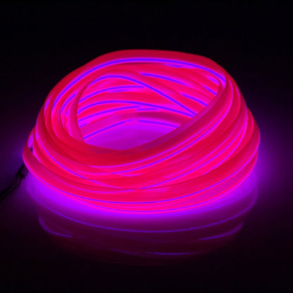 EL Cold Pink Light Waterproof Flat Flexible Car Strip Light with Driver for Car Decoration, Length: 5m(Pink) - Atmosphere lights by buy2fix | Online Shopping UK | buy2fix