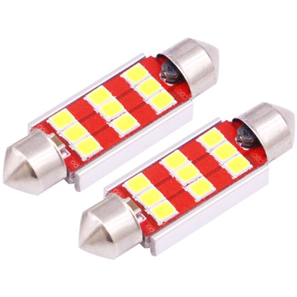 2 PCS 39mm 3W 180LM White Light 9 LED SMD 2835 CANBUS License Plate Reading Lights Car Light Bulb - Dome Lights by buy2fix | Online Shopping UK | buy2fix