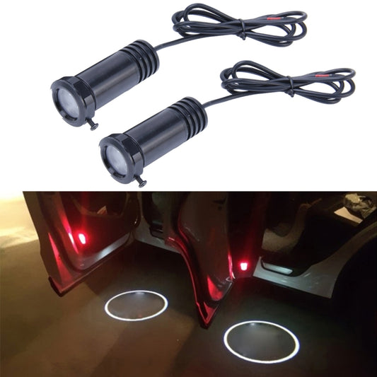 Car Door LED Laser Welcome Decorative Light, LED Laser for SUZUKI Logo (Pair)(Black) - Door Lights by buy2fix | Online Shopping UK | buy2fix