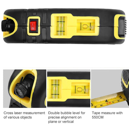 Laser Level with Tape Measure Pro (550cm), LV-05(Yellow) - Consumer Electronics by buy2fix | Online Shopping UK | buy2fix