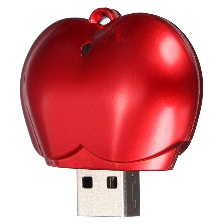 4GB Heart style USB Flash Disk(Red) - USB Flash Drives by buy2fix | Online Shopping UK | buy2fix