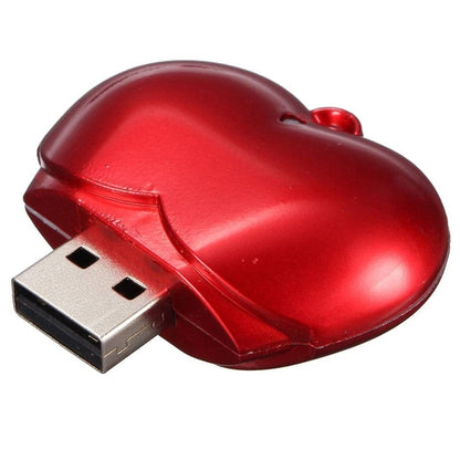 4GB Heart style USB Flash Disk(Red) - USB Flash Drives by buy2fix | Online Shopping UK | buy2fix