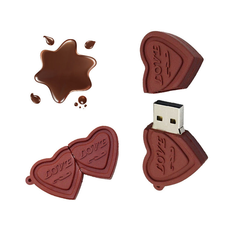 Dual Hearts Style 16GB USB Flash Disk - USB Flash Drives by buy2fix | Online Shopping UK | buy2fix