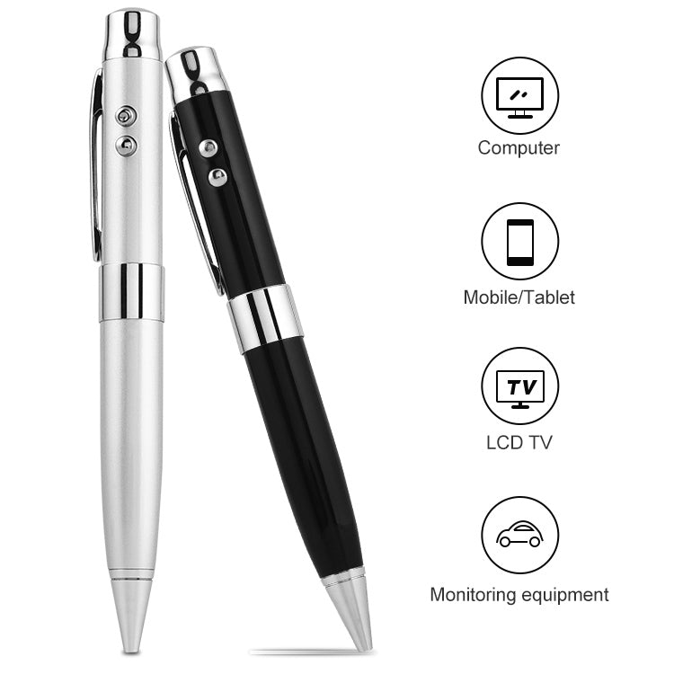 3 in 1 Laser Pen Style USB Flash Disk, Silver (8GB) - Computer & Networking by buy2fix | Online Shopping UK | buy2fix