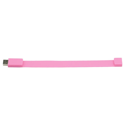 16GB Silicon Bracelets USB 2.0 Flash Disk(Pink) - USB Flash Drives by buy2fix | Online Shopping UK | buy2fix