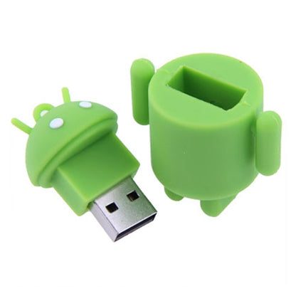 16GB Android Robot Style USB Flash Disk (Green) - USB Flash Drives by buy2fix | Online Shopping UK | buy2fix