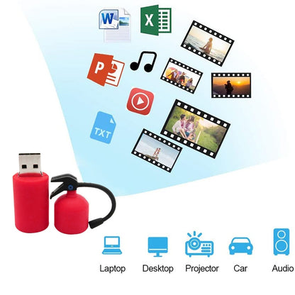 8GB Extinguisher Style USB Flash Disk - USB Flash Drives by buy2fix | Online Shopping UK | buy2fix