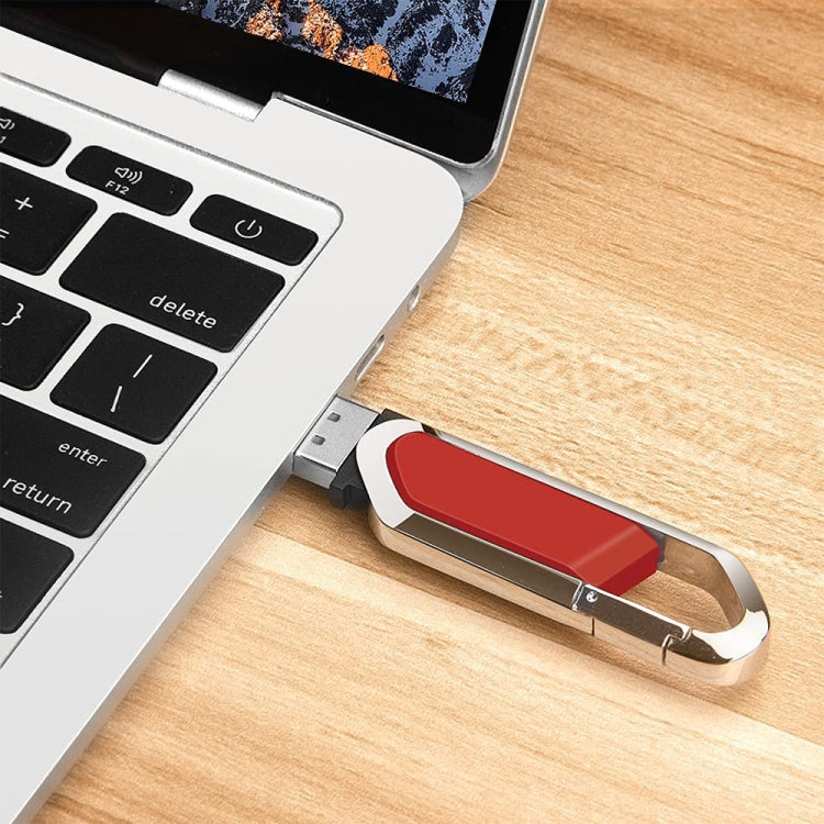 16GB Metallic Keychains Style USB 2.0 Flash Disk (Red)(Red) - Computer & Networking by buy2fix | Online Shopping UK | buy2fix