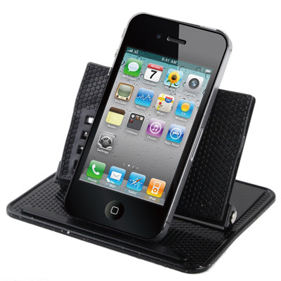 Universal GPS Holder Bracket Cradle Anti-Slip Mat (For 4.3 / 5.0 inch GPS, iPhone 4 / 3GS / 3G, MP4)(Black) - GPS Accessories by buy2fix | Online Shopping UK | buy2fix