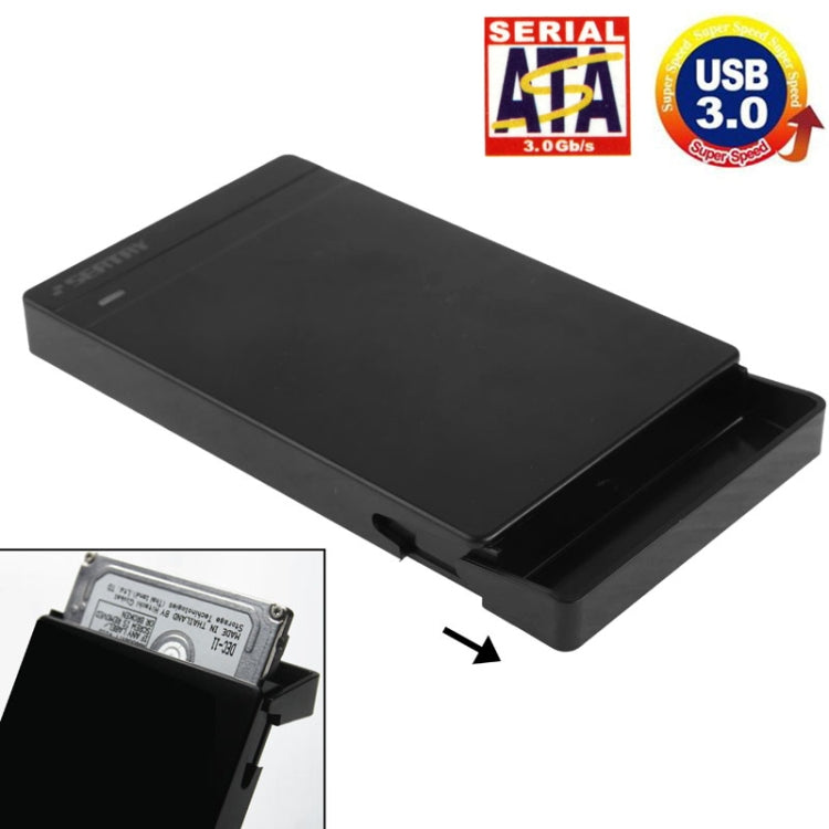 2.5 inch SATA HDD / SSD External Enclosure, Tool Free, USB 3.0 Interface(Black) - HDD Enclosure by buy2fix | Online Shopping UK | buy2fix