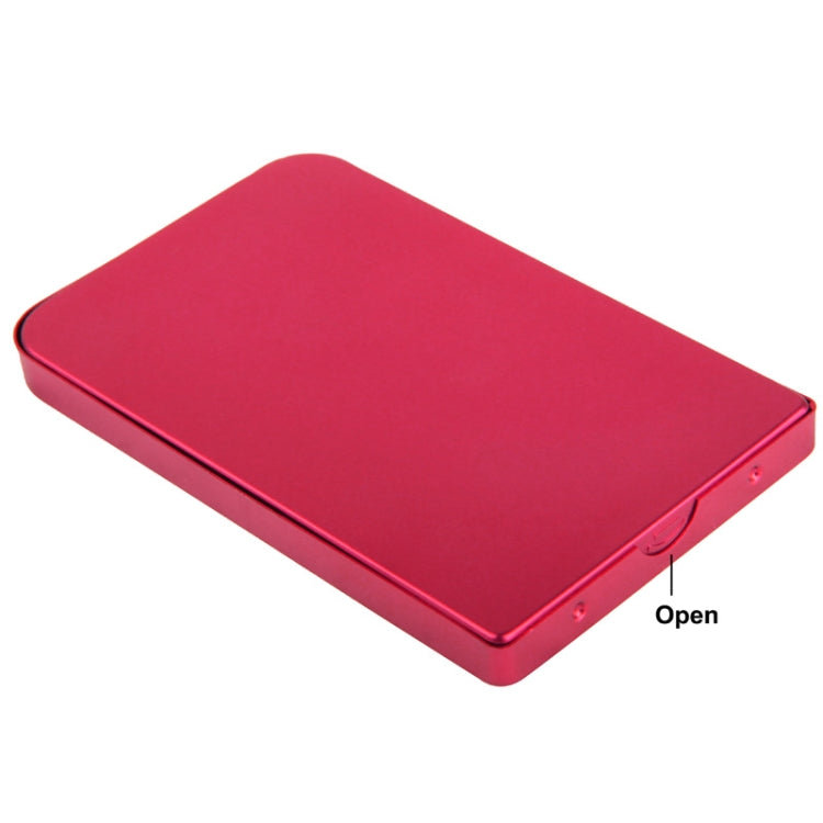 2.5 inch SATA HDD External Case, Size: 126mm x 75mm x 13mm (Red) - HDD Enclosure by buy2fix | Online Shopping UK | buy2fix