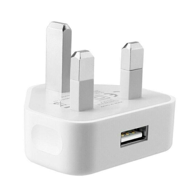 5V / 1A UK Plug USB Charger(White) - Apple Accessories by buy2fix | Online Shopping UK | buy2fix