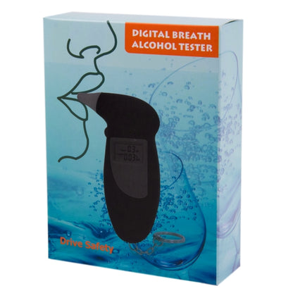 LCD Digital Alcohol Tester Breathalyzer(Black) - Breath Alcohol Tester by buy2fix | Online Shopping UK | buy2fix