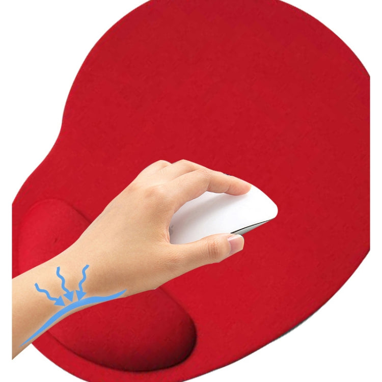 2 PCS Cloth Gel Wrist Rest Mouse Pad(Red) - Mouse Pads by buy2fix | Online Shopping UK | buy2fix