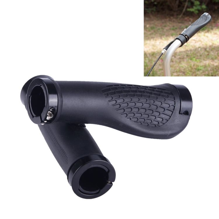 OQSPORT 2 PCS Bike Hand Grips Covers Bilateral Lock MTB Bicycle Anti-slip Handlebar Grips(Black) - Outdoor & Sports by buy2fix | Online Shopping UK | buy2fix