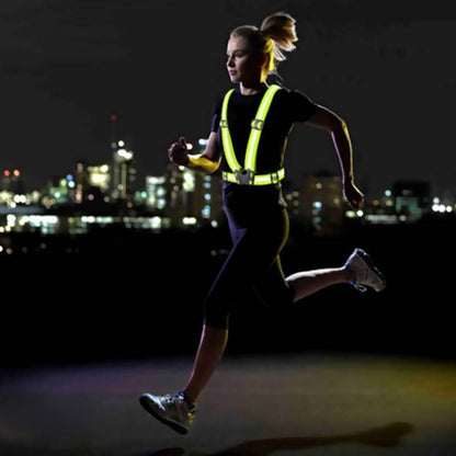 Night Riding Running Flexible Reflective Safety Vest(Red) - Reflective Safety Clothing by buy2fix | Online Shopping UK | buy2fix