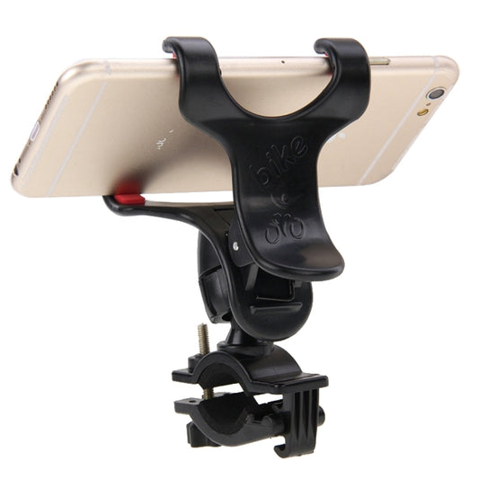 360 Degree Rotation Universal Mobile Phone Bicycle Clip Holder Cradle Stand, Clip Support Phone Width: up to 10cm(Black) - Holders by buy2fix | Online Shopping UK | buy2fix