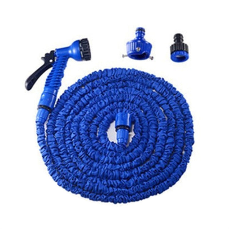 Durable Flexible Dual-layer Water Pipe Water Hose, Stretch Length: 7.5m-22.5m (US Standard)(Blue) - Car Washer & Accessories by buy2fix | Online Shopping UK | buy2fix