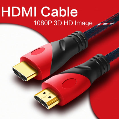 10m HDMI 1.4 Version 1080P Nylon Woven Line Red Black Head HDMI Male to HDMI Male Audio Video Connector Adapter Cable - Cable by buy2fix | Online Shopping UK | buy2fix