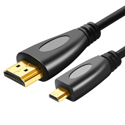 1m Gold Plated 3D 1080P Micro HDMI Male to HDMI Male cable for Mobile Phone, Cameras, GoPro - Computer & Networking by buy2fix | Online Shopping UK | buy2fix