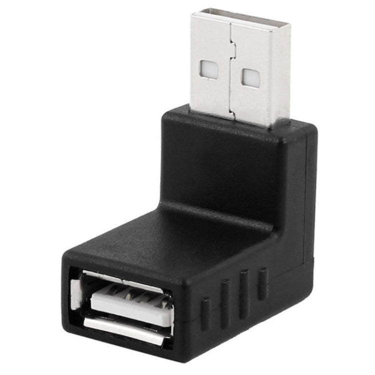 USB 2.0 AM to AF Adapter with 90 Degree Angle(Black) -  by buy2fix | Online Shopping UK | buy2fix