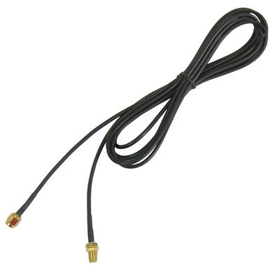 Softcover Edition, RP-SMA Male to Female Cable (174 Antenna Extension Cable) , 3m(Black) - Connectors by buy2fix | Online Shopping UK | buy2fix