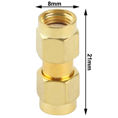 Gold Plated RP-SMA Male to RP-SMA Male Adapter - Connectors by buy2fix | Online Shopping UK | buy2fix