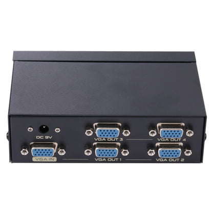 FJ-2504A 4 Port VGA Video Splitter High Resolution 1920 x 1440 Support 250MHz Video Bandwidth - VGA Splitters by buy2fix | Online Shopping UK | buy2fix