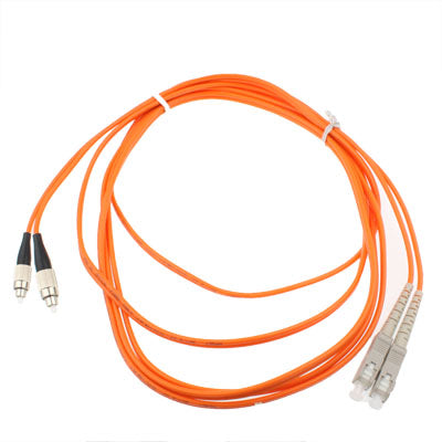 SC-FC Dual-Core Multi Mode Fiber Optic Jumper,Length: 3m - Fiber Optic Jumper by buy2fix | Online Shopping UK | buy2fix