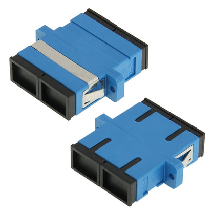 SC-SC Multimode Duplex Fiber Flange / Connector / Adapter / Lotus Root Device(Blue) - Fiber Optic Jumper by buy2fix | Online Shopping UK | buy2fix