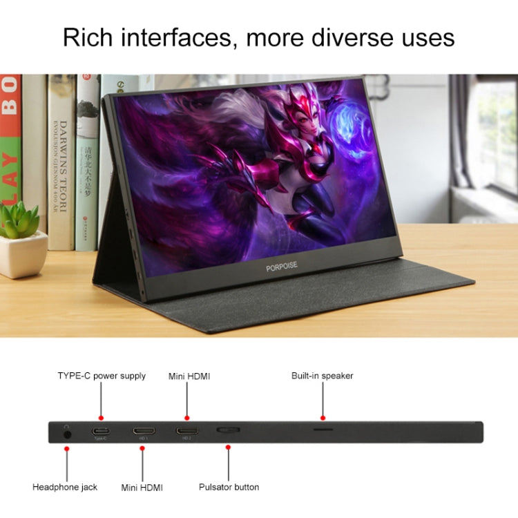 HSD-1330X 13.3 inch 1080P HD Gaming Portable Narrow Side Display - Consumer Electronics by buy2fix | Online Shopping UK | buy2fix