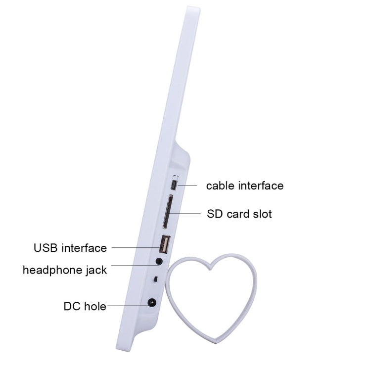 15 inch Digital Picture Frame with Remote Control Support SD / MMC / MS Card and USB , White (1331W)(White) - Consumer Electronics by buy2fix | Online Shopping UK | buy2fix