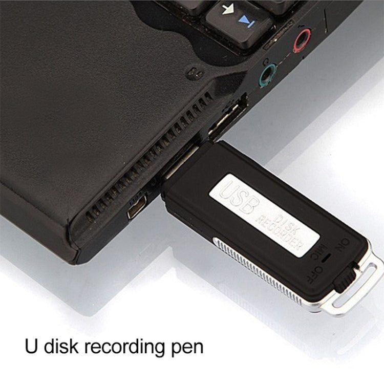 Mini Interview Recorder / USB Flash Drive , Built in 4GB Memory(Black) - Security by buy2fix | Online Shopping UK | buy2fix