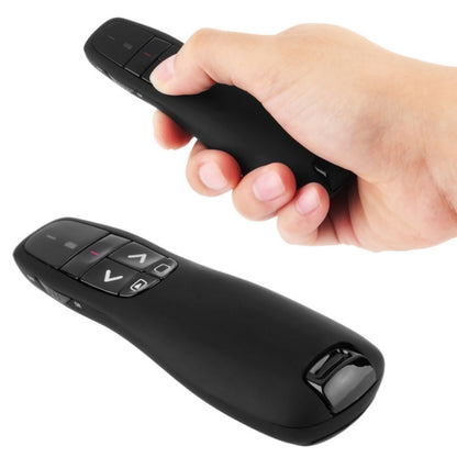 Multimedia Presenter with Laser Pointer & USB Receiver for Projector / PC / Laptop, Control Distance: 15m (R400)(Black) - Computer & Networking by buy2fix | Online Shopping UK | buy2fix