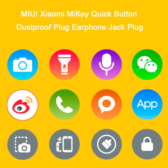 Xiaomi MiKey Quick Button Dustproof Plug Earphone Jack Plug(Black) - Apple Accessories by Xiaomi | Online Shopping UK | buy2fix