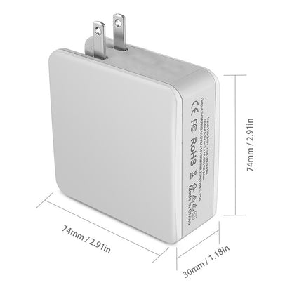 LN45 68W QC 3.0 / PD USB-C / Type-C + QC 3.0 USB + USB Ports Foldable Charger, US Plug - Mobile Accessories by buy2fix | Online Shopping UK | buy2fix