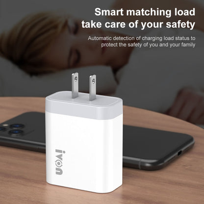 IVON AD37 5A QC 3.0 Three USB Port Travel Charger, US Plug - USB Charger by IVON | Online Shopping UK | buy2fix