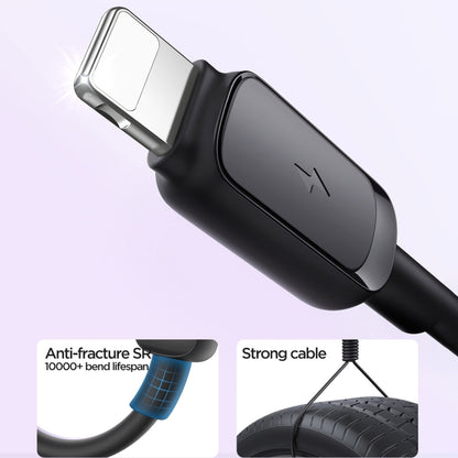 JOYROOM S-AL012A14 Multi-Color Series 2.4A USB to 8 Pin Fast Charging Data Cable, Length:1.2m(Black) - Normal Style Cable by JOYROOM | Online Shopping UK | buy2fix