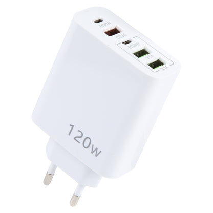 120W Dual PD Type-C + 3 x USB Multi Port Charger, EU Plug - USB Charger by buy2fix | Online Shopping UK | buy2fix