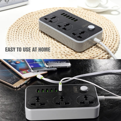 LDNIO SC3604 6 x USB Ports Multi-function Travel Home Office Socket, Cable Length: 2m, US Plug - Extension Socket by LDNIO | Online Shopping UK | buy2fix