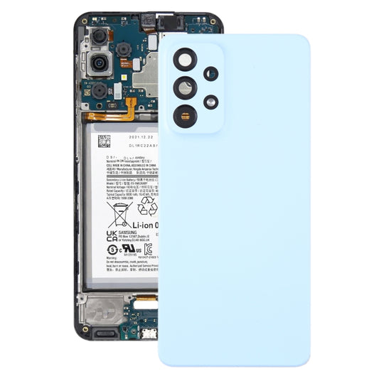 For Samsung Galaxy A53 5G SM-A536B Original Battery Back Cover with Camera Lens Cover(Blue) -  by buy2fix | Online Shopping UK | buy2fix