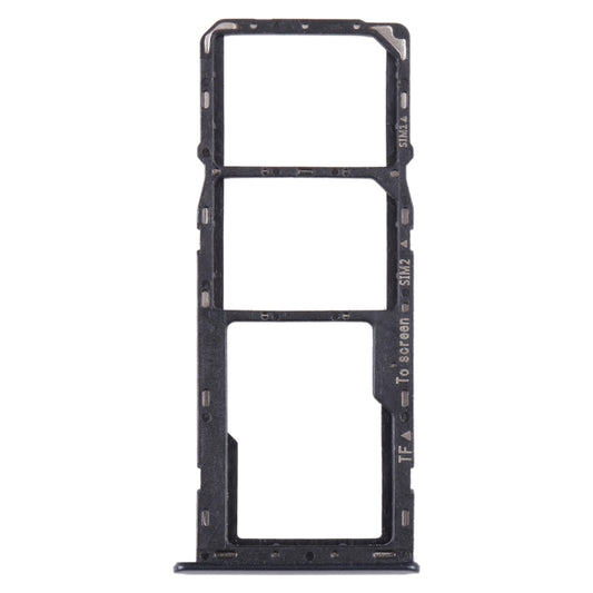 For Samsung Galaxy A22 5G SM-A226B Original SIM Card Tray + SIM Card Tray + Micro SD Card Tray (Black) - Card Socket by buy2fix | Online Shopping UK | buy2fix