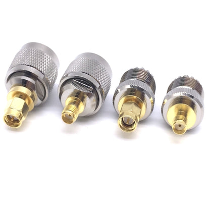 4 PCS / Set UHF PL259 SO239 to SMA Plug RF Connector Test Converter - Connectors by buy2fix | Online Shopping UK | buy2fix