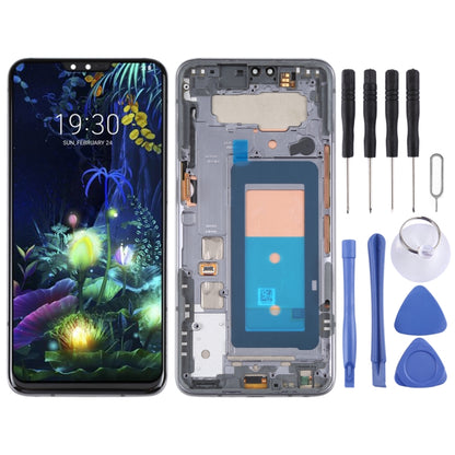 LCD Screen and Digitizer Full Assembly With Frame for LG V50 ThinQ 5G LM-V500 LM-V500N LM-V500EM LM-V500XM LM-V450PM LM-V450(Black) - For LG by buy2fix | Online Shopping UK | buy2fix