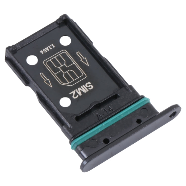 For OPPO Reno4 Pro 5G  SIM Card Tray + SIM Card Tray (Black) - Card Socket by buy2fix | Online Shopping UK | buy2fix