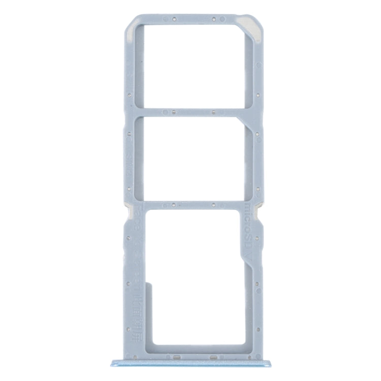 For Realme C30 SIM Card Tray + SIM Card Tray + Micro SD Card Tray (Blue) - Card Socket by buy2fix | Online Shopping UK | buy2fix