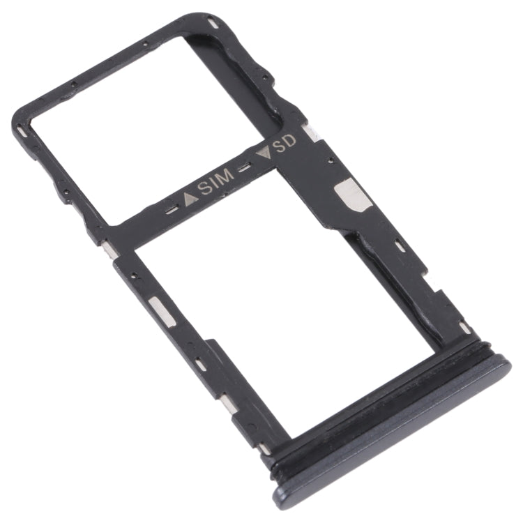 For TCL 30 XE 5G T767W Original SIM Card Tray + Micro SD Card Tray (Black) - Repair & Spare Parts by buy2fix | Online Shopping UK | buy2fix